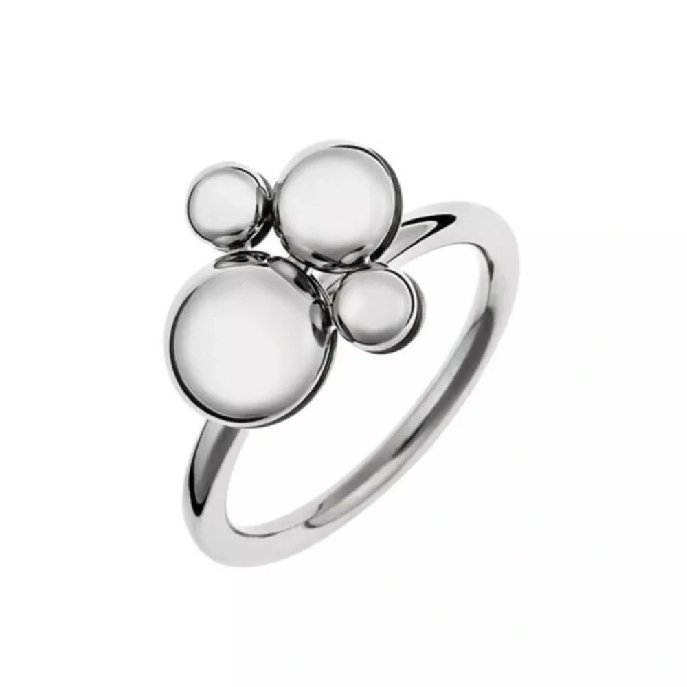 NWT CALVIN KLEIN SILVER SPIN RING SIZE 8